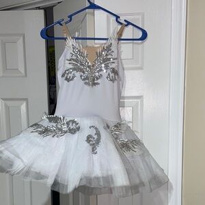 AFAVOM Swan Lake Ballet Tutu Leotard Costume Dance Size 13 Girls 12 Tween